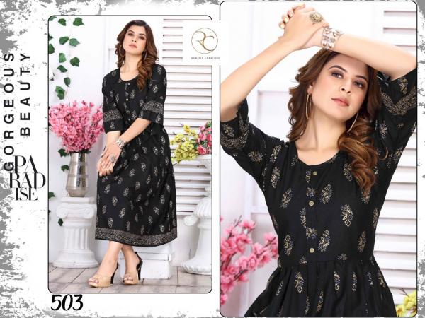 New Goldy-3 Rayon Printed Ethnic Kurti 